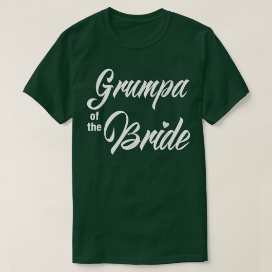 Grumpa van de bruidbruidende partij t-shirt (Design voorkant)