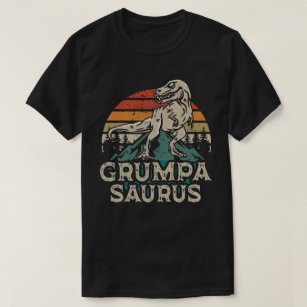 Grumpasaurus Dinosaur Grandpa Saurus Vaderdag T-shirt