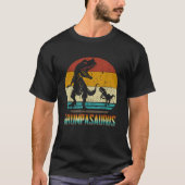 Grumpasaurus Grumpa Saurus T Rex Dinosaurus T-shirt (Voorkant)