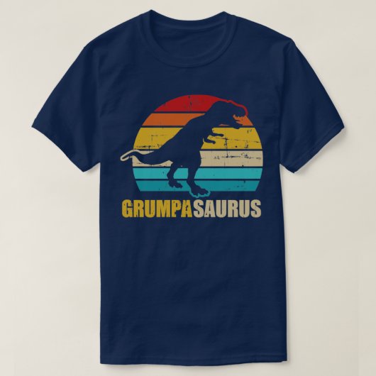 Grumpasaurus  retro grandpa t-shirt (Design voorkant)