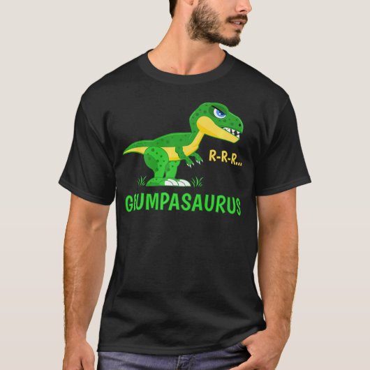 Grumpasaurus Rex Cute and Funny Dinosaur T-shirt (Voorkant)