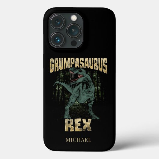Grumpasaurus Rex Dinosaur T Rex Grandpa Case-Mate iPhone Case (Achterkant)