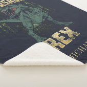 Grumpasaurus Rex Dinosaur T Rex Grandpa Sherpa Deken (3/4)