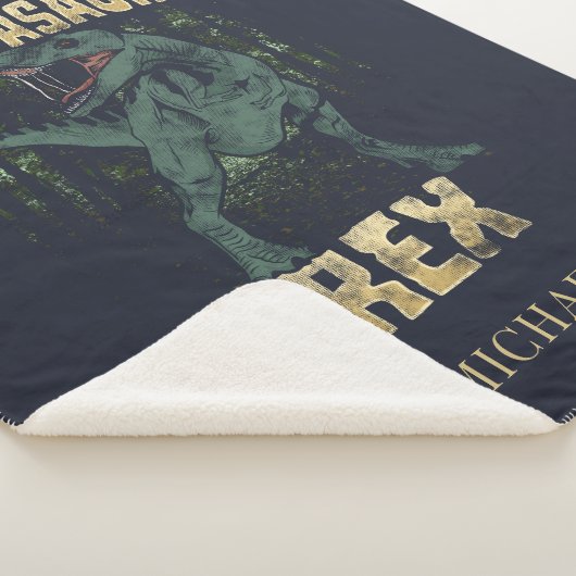 Grumpasaurus Rex Dinosaur T Rex Grandpa Sherpa Deken (3/4)