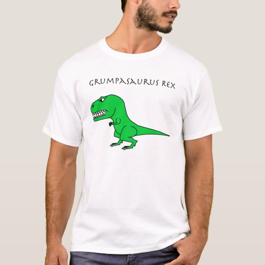 Grumpasaurus Rex Green T-shirt (Voorkant)