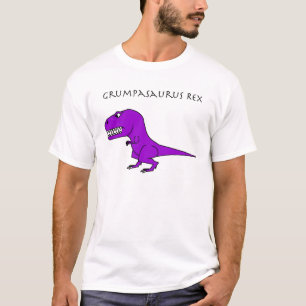 Grumpasaurus Rex Paars T-shirt