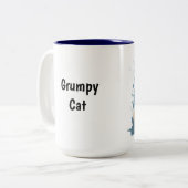 Grumpcat-Mok Tweekleurige Koffiemok (Voorkant links)