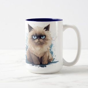 Grumpcat-Mok Tweekleurige Koffiemok