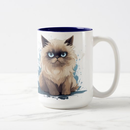 Grumpcat-Mok Tweekleurige Koffiemok (Rechts)