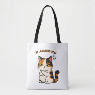 Grumperige Schotse Kat - Ik oordeel over je Tote Bag