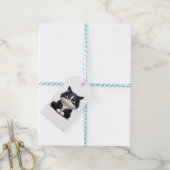 Grumpige kat cadeaulabel (Met Touw)
