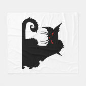 Grumpige kat fleece deken (Voorkant (Horizontaal))