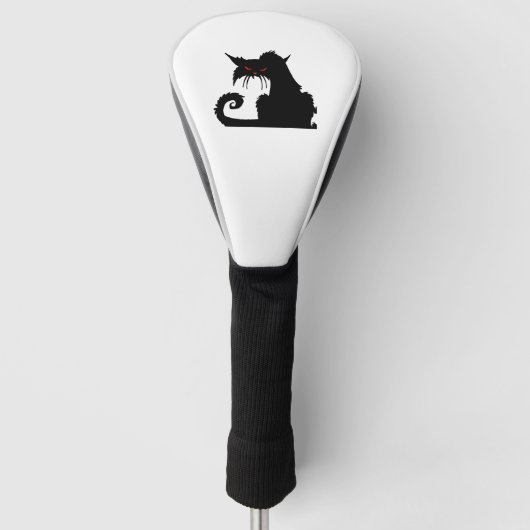 Grumpige kat golfheadcover (Voorkant)