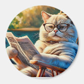 Grumpige kat magneet (Voorkant)