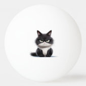 Grumpige kat pingpongbal (Achterkant)