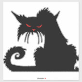 Grumpige kat sticker (Vel)