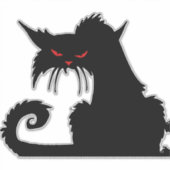 Grumpige kat sticker (Voorkant)