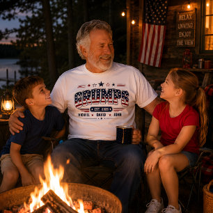 Grumps Est 2026 Amerikaanse Vlag Aangepaste Kinder T-shirt