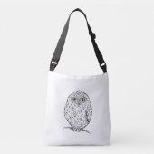 Grumpy African Barred Owlet Design Crossbody Tas (Voorkant)