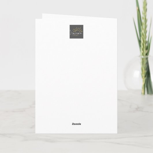 Grumpy African Barred Owlet Design Kaart (Achterkant)