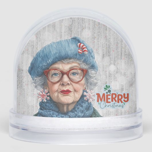 Grumpy Aging Female Friend Snow Globe Sneeuwbol (Voorkant)