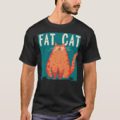 Grumpy and fluffy Cat Costume for funny overweight T-shirt (Voorkant)