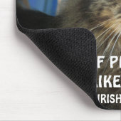 Grumpy Angel Cat en Irish proverb Meme Muismat (Hoek)
