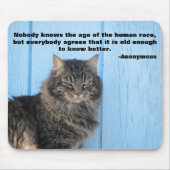 Grumpy Angel met Anonymous Quote Muismat (Voorkant)