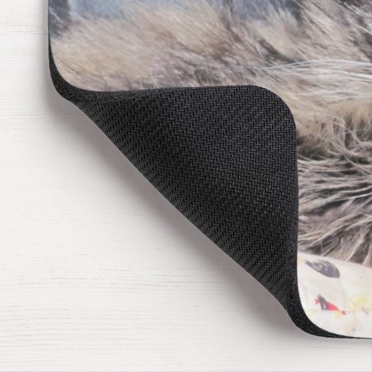 Grumpy Angel met "Leeftijd"-citaat Muismat (Hoek)