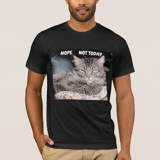 Grumpy Angel Nope niet vandaag T-shirt (Voorkant)