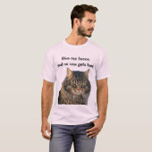 Grumpy Angel wil je bacon T-shirt (Voorkant volledig)