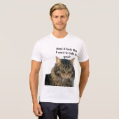 Grumpy Angel wil niet praten. T-shirt (Voorkant volledig)