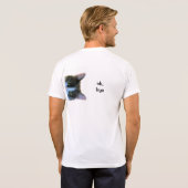 Grumpy Angel wil niet praten. T-shirt (Achterkant volledig)