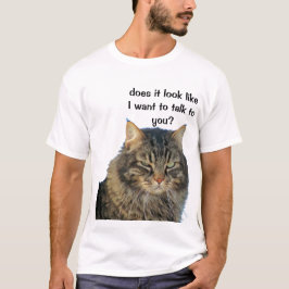Grumpy Angel wil niet praten. T-shirt