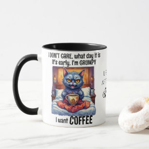 Grumpy Angry Cat Drink koffiecitaat Mok