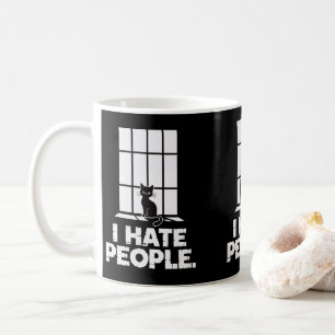 Grumpy Anti-Sociale Kat Liefhebbers Grappige Kat M Koffiemok