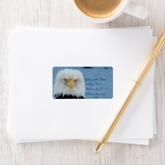 Grumpy Bald Eagle Etiket (Insitu)