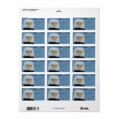 Grumpy Bald Eagle Etiket (Full Sheet)