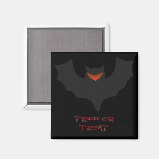 Grumpy Bat Halloween Magnet (Voorkant / Achterkant)