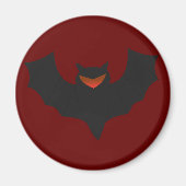 Grumpy Bat Halloween Magnet (Voorkant)