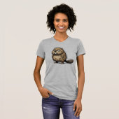 Grumpy Beaver Crusty maar Schattige! T-shirt (Voorkant volledig)