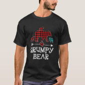 Grumpy Beer Kerstmis Pajama Red Pset Buffalo T-shirt (Voorkant)