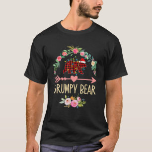 Grumpy Beer met kerstkerstfeestdagen Pajama Red Ps T-shirt