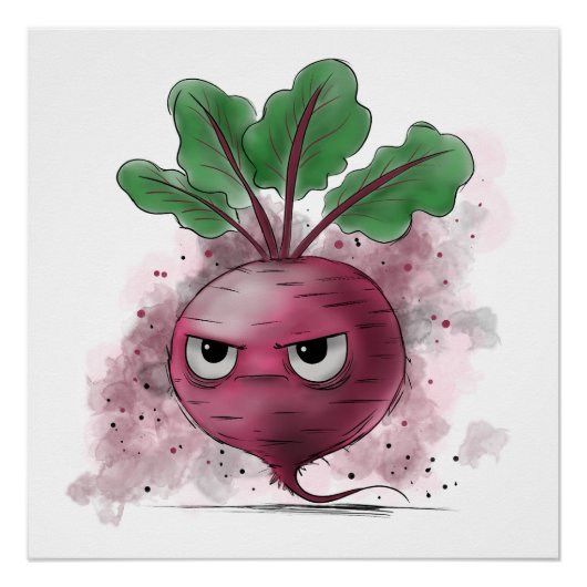 Grumpy Beet Perfect Poster (Voorkant)