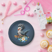 Grumpy Bird op maandag. Papieren Bordje (Feest)