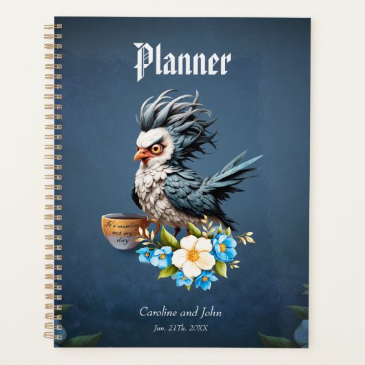 Grumpy Bird op maandag. Planner (Voorkant)