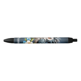 Grumpy Bird op maandag. Zwarte Inkt Pen