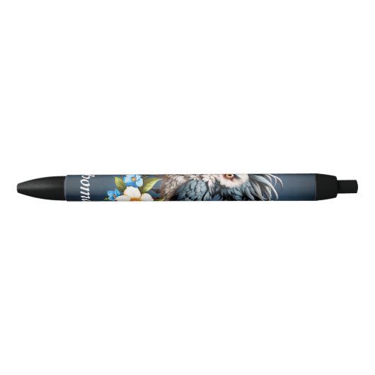 Grumpy Bird op maandag. Zwarte Inkt Pen (Voorkant)
