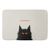 Grumpy Black Cat Badmat (Voorkant)