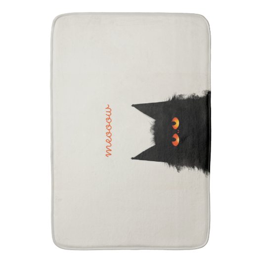 Grumpy Black Cat Badmat (Voorkant Verticaal)